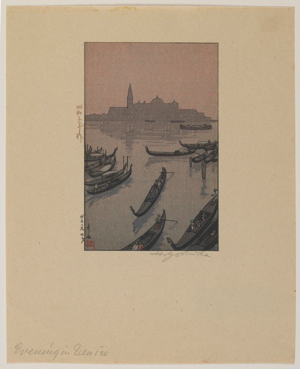Aften i Venedig, Showa-æraen af Hiroshi Yoshida