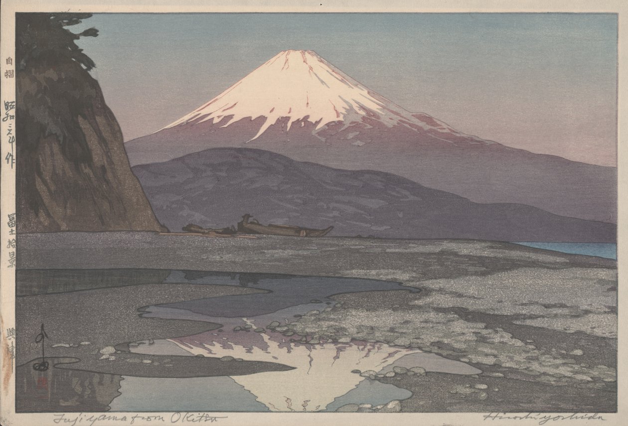 Mt.Fuji fra Okitsu af Hiroshi Yoshida