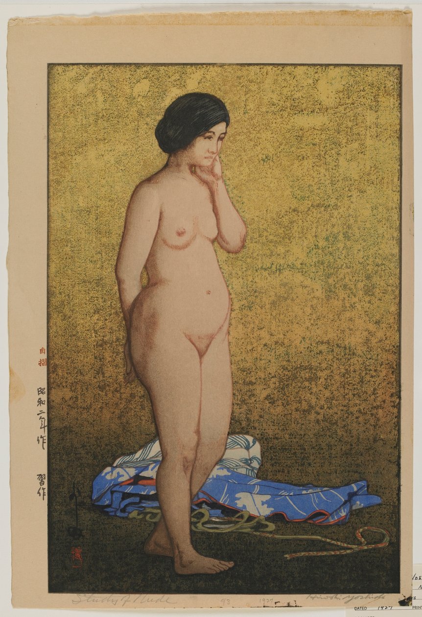 Studie af nøgen, Showa-æra af Hiroshi Yoshida