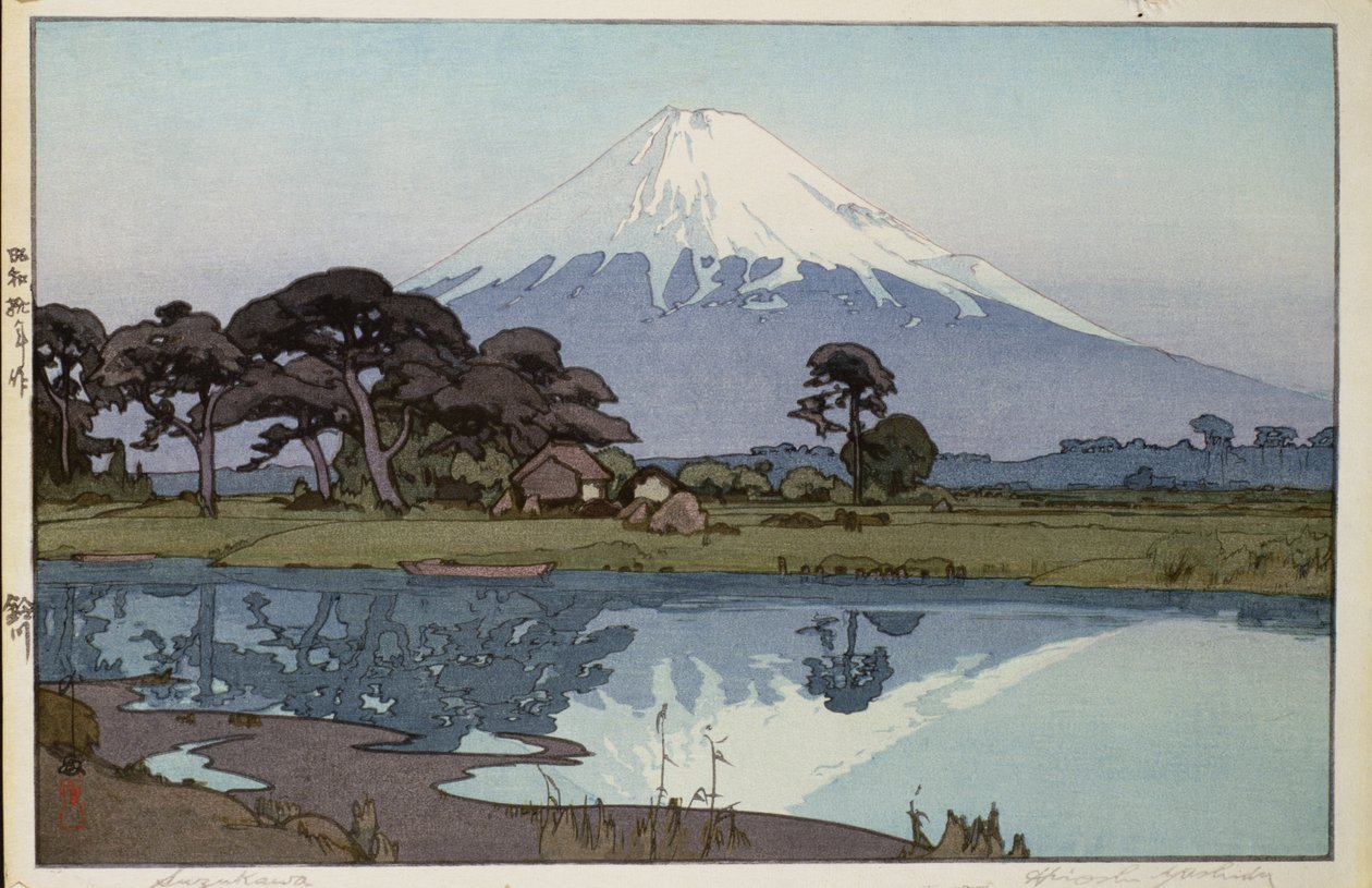 Søen ved Suzakawa af Hiroshi Yoshida