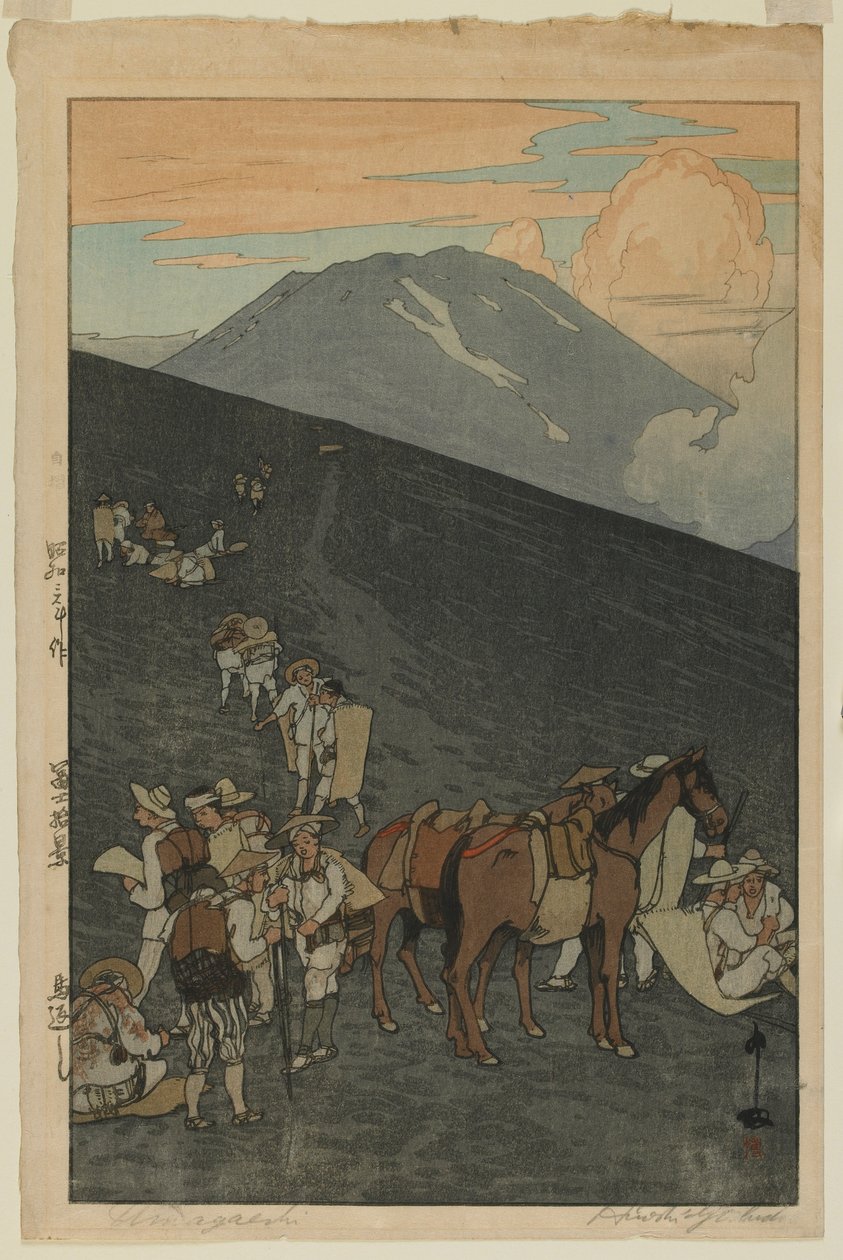 Umagaeshi, fra serien, Ten Views of Mount Fuji, Showa-æra af Hiroshi Yoshida