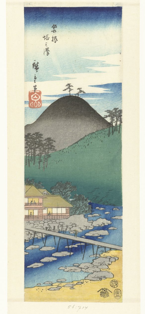 Tonosawa i Hakone Hakone Tonosawa af Hiroshige (I) , Utagawa