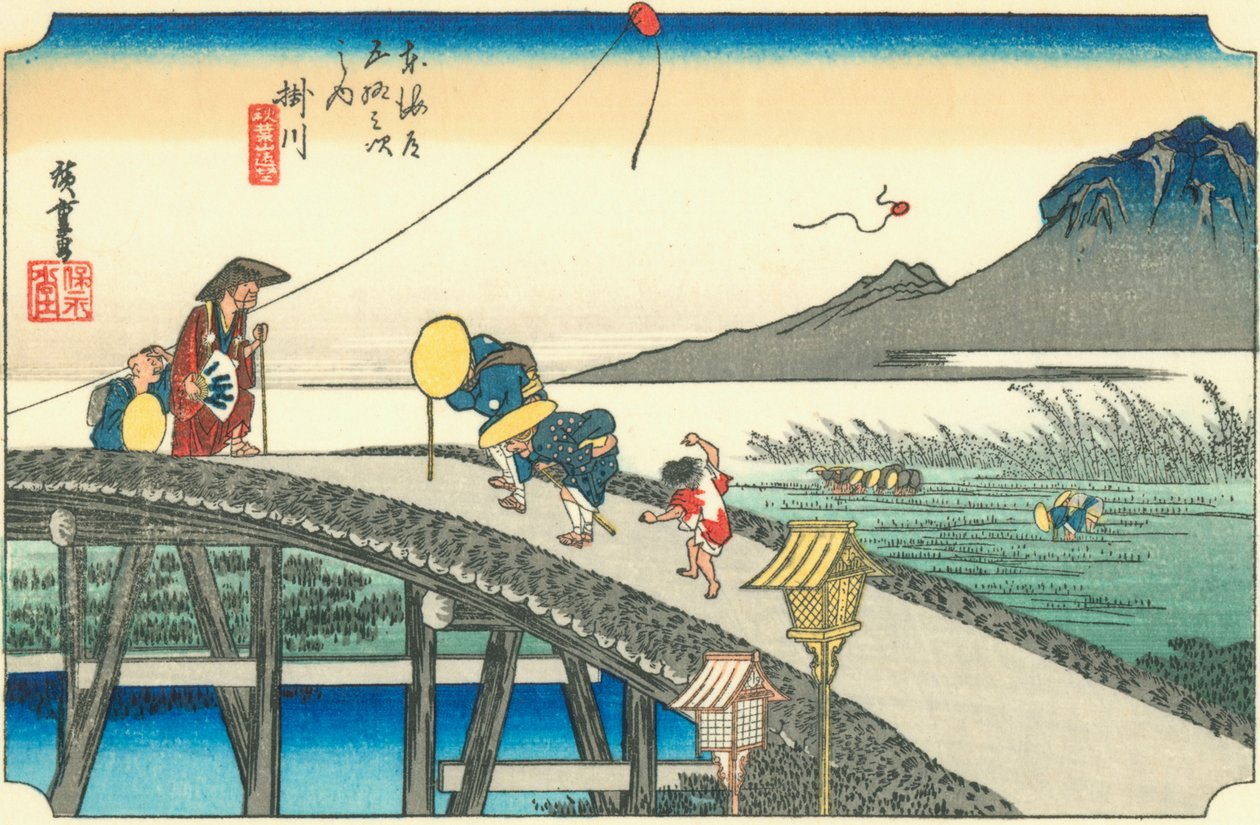 Kakegawa af Hiroshige