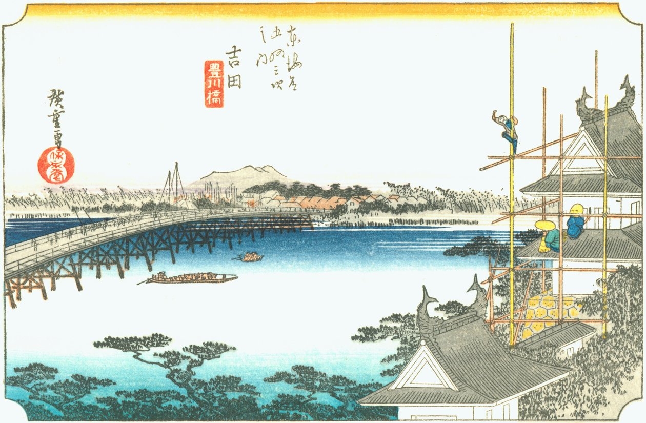 Yoshida af Hiroshige