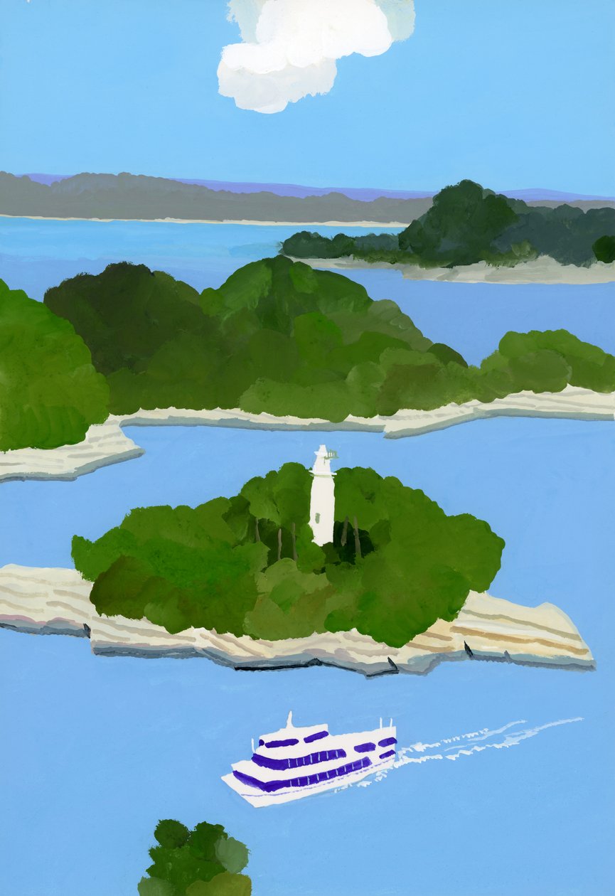 Sightseeing båd af Hiroyuki Izutsu