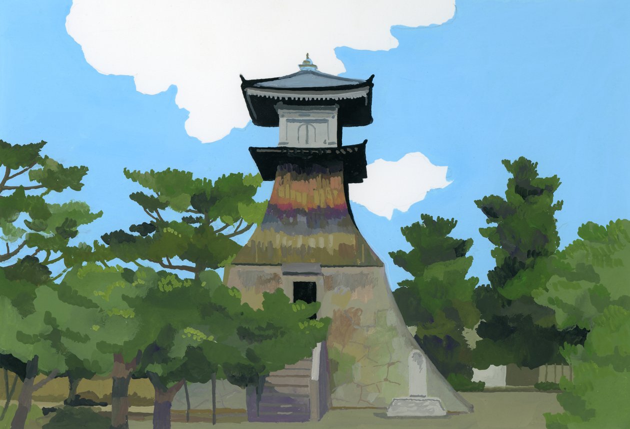 Dette sted er Kotohira i Japan 2016, af Hiroyuki Izutsu