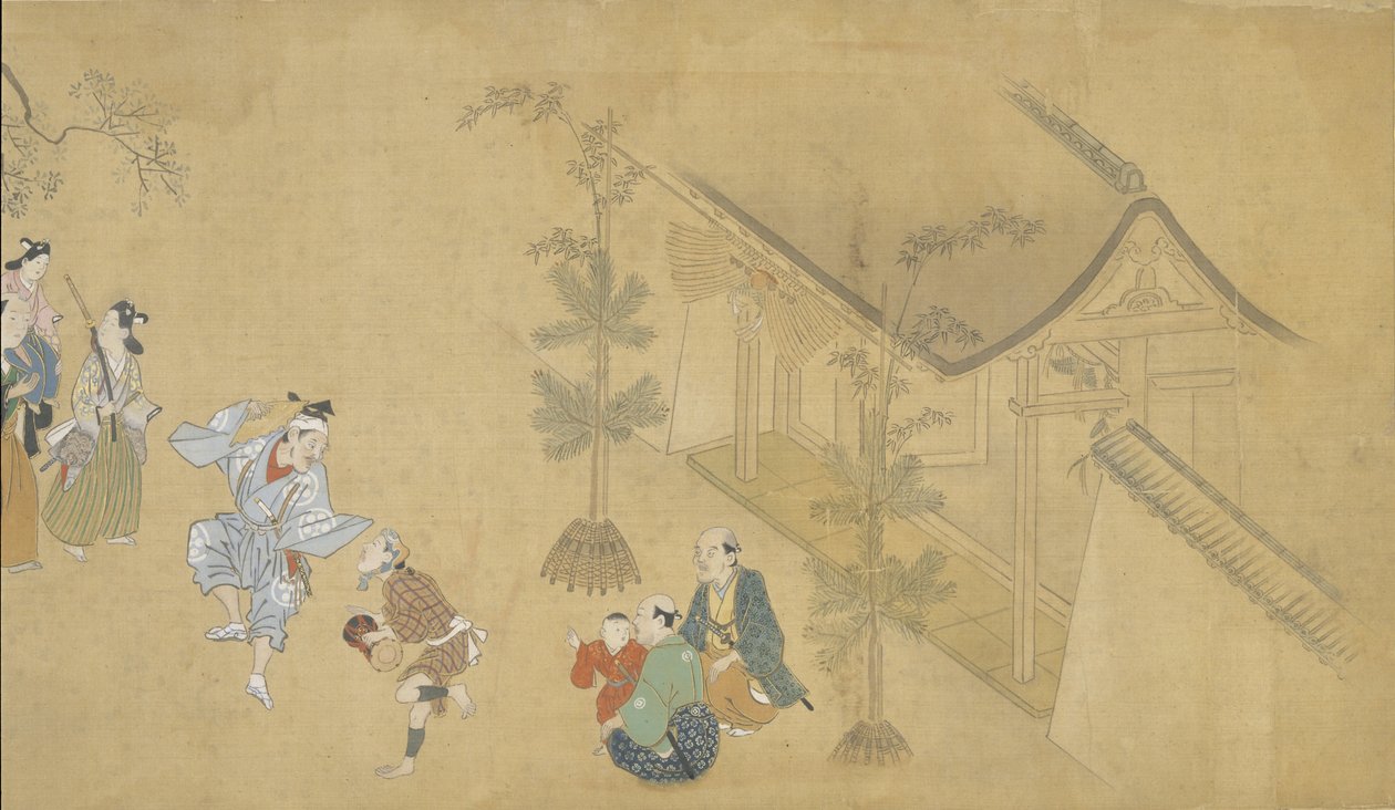 Genrescener fra de fire årstider af Hishikawa Moronobu