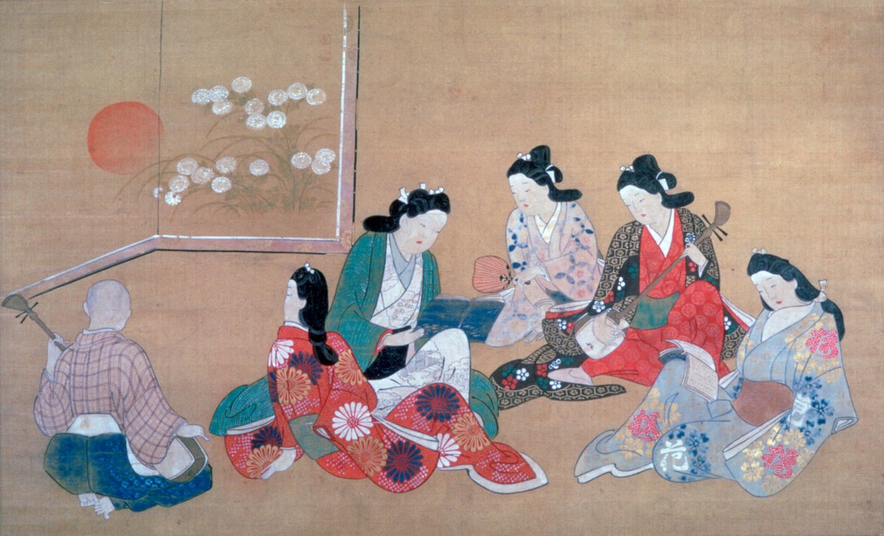 Musikalsk Fest, c1690 af Hishikawa Moronobu
