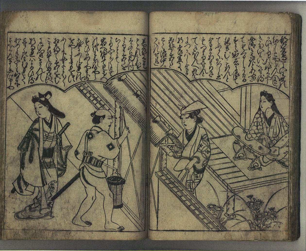 Fornøjelse med Japans skønheder (Wakoku bijin asobi) af Hishikawa Moronobu