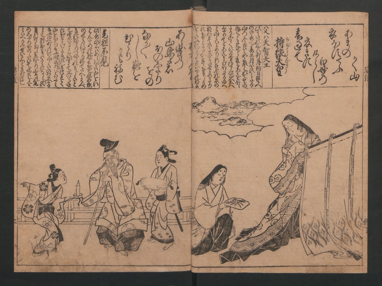 Portrætter til hundrede digte om hundrede digtere (Sugata-e hyakunin isshu) af Hishikawa Moronobu