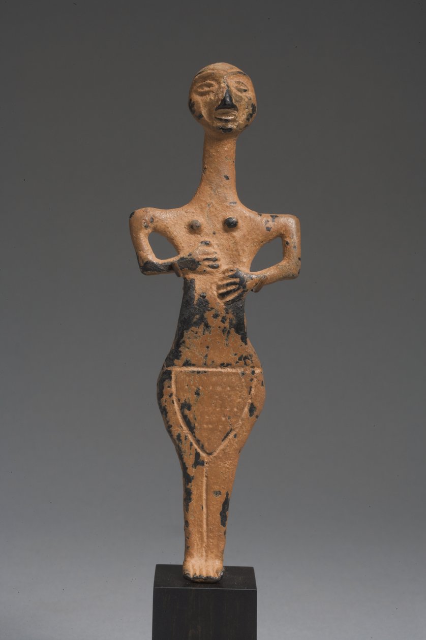 Kanaanæisk kvindelig frugtbarhedsgudinde (bronze) af Hittite