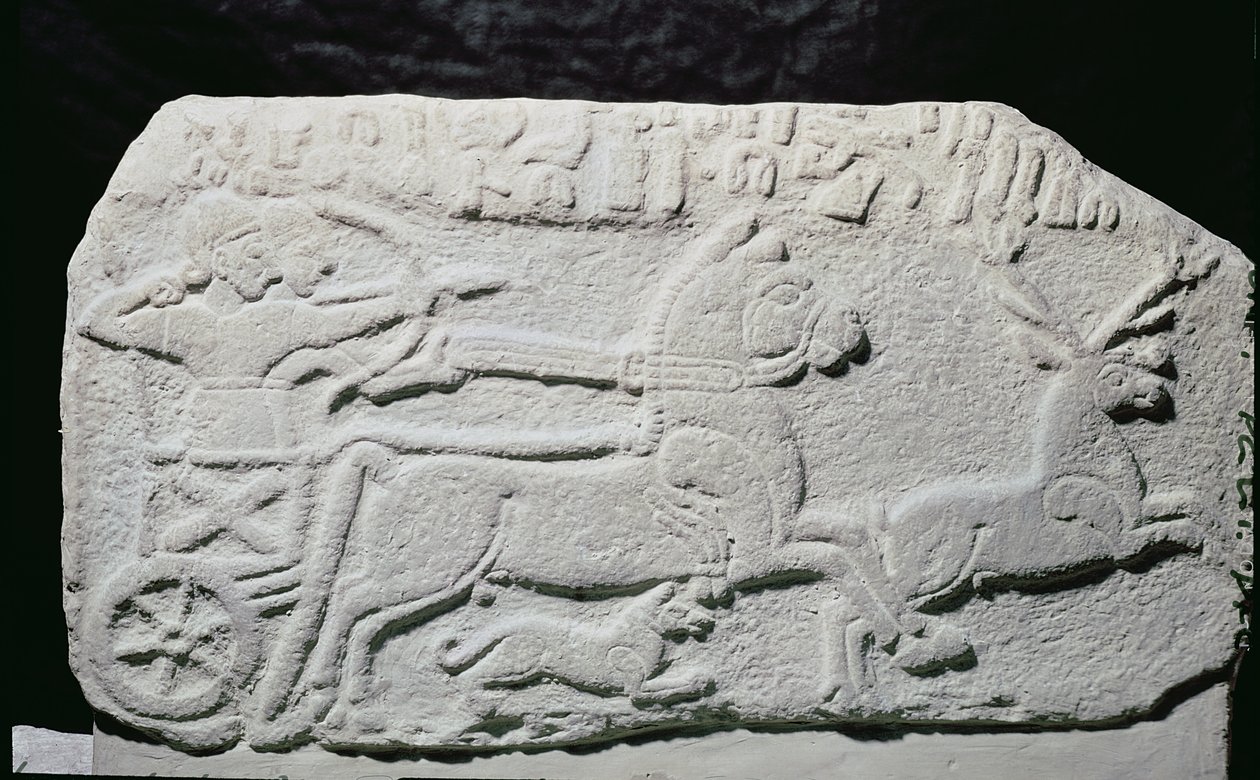 Relief, der forestiller en hjortejagt af Hittite