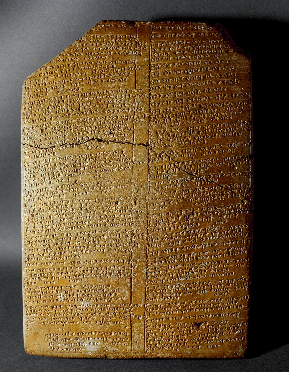 Hettitisk civilisation: kileskrifttavle, der transskriberer ritualet fra Amihatna, ypperstepræst for den guddommelige Ishara, fra stedet for Hattusa (nuværende Bogazkoi) 1650-1200 f.Kr. Istanbul arkæologiske museum af Hittite
