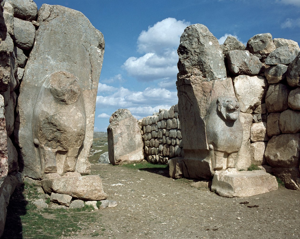 Lions Gate sat i Hattusas mure af Hittite