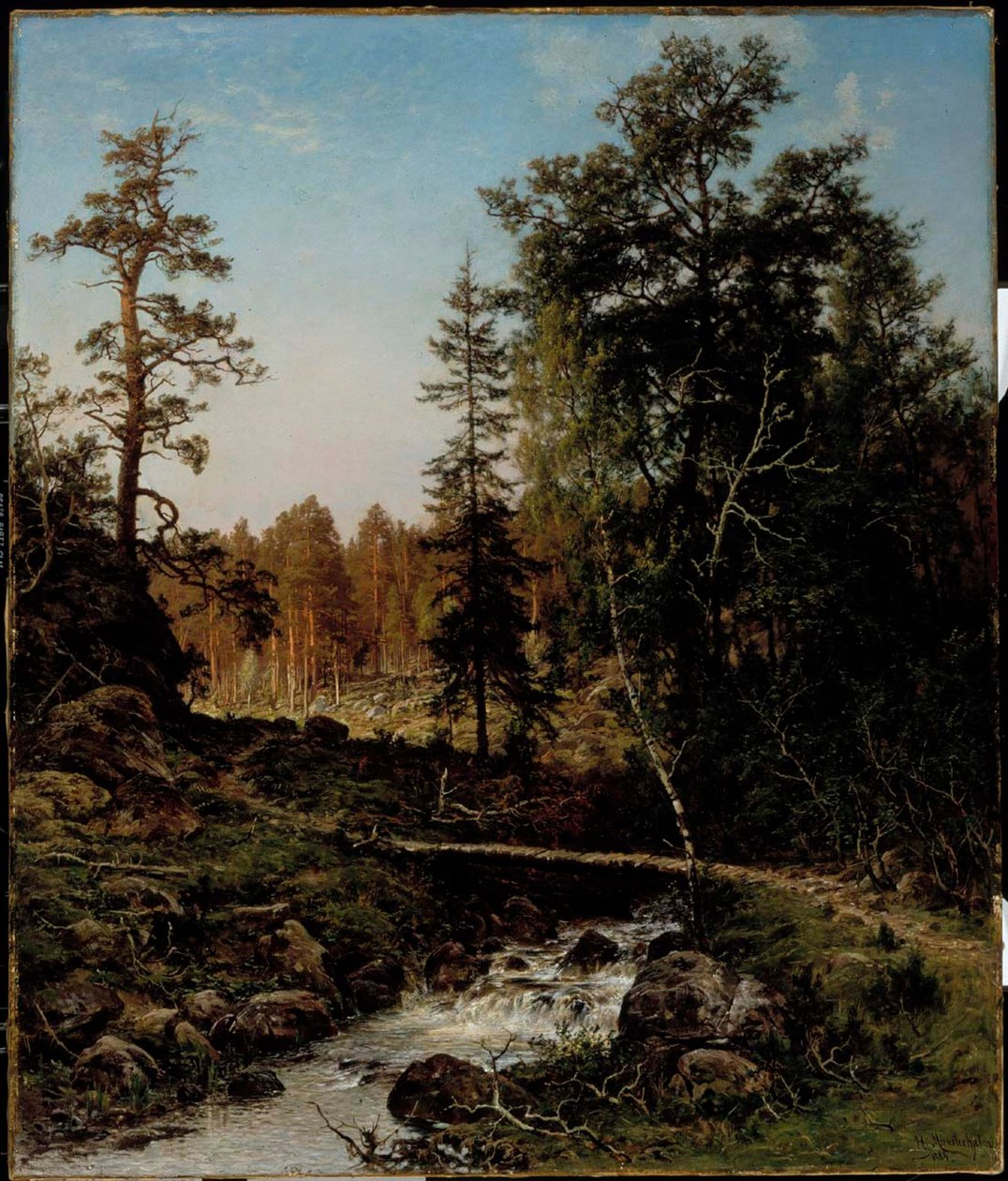 Et skovlandskab fra Hauho af Hjalmar Munsterhjelm