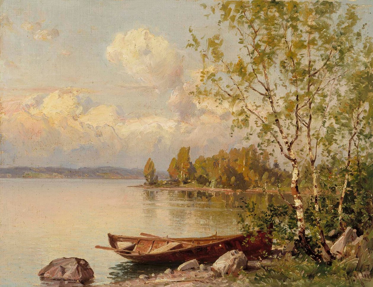 Stille sommeraften, udsigt fra Häme af Hjalmar Munsterhjelm