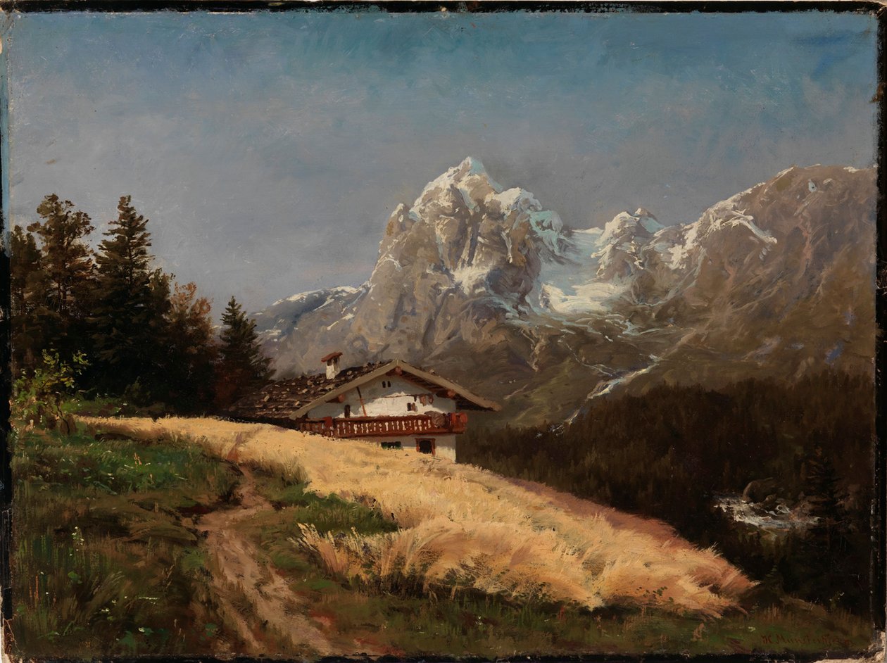 Udsigt fra Ramsau af Hjalmar Munsterhjelm