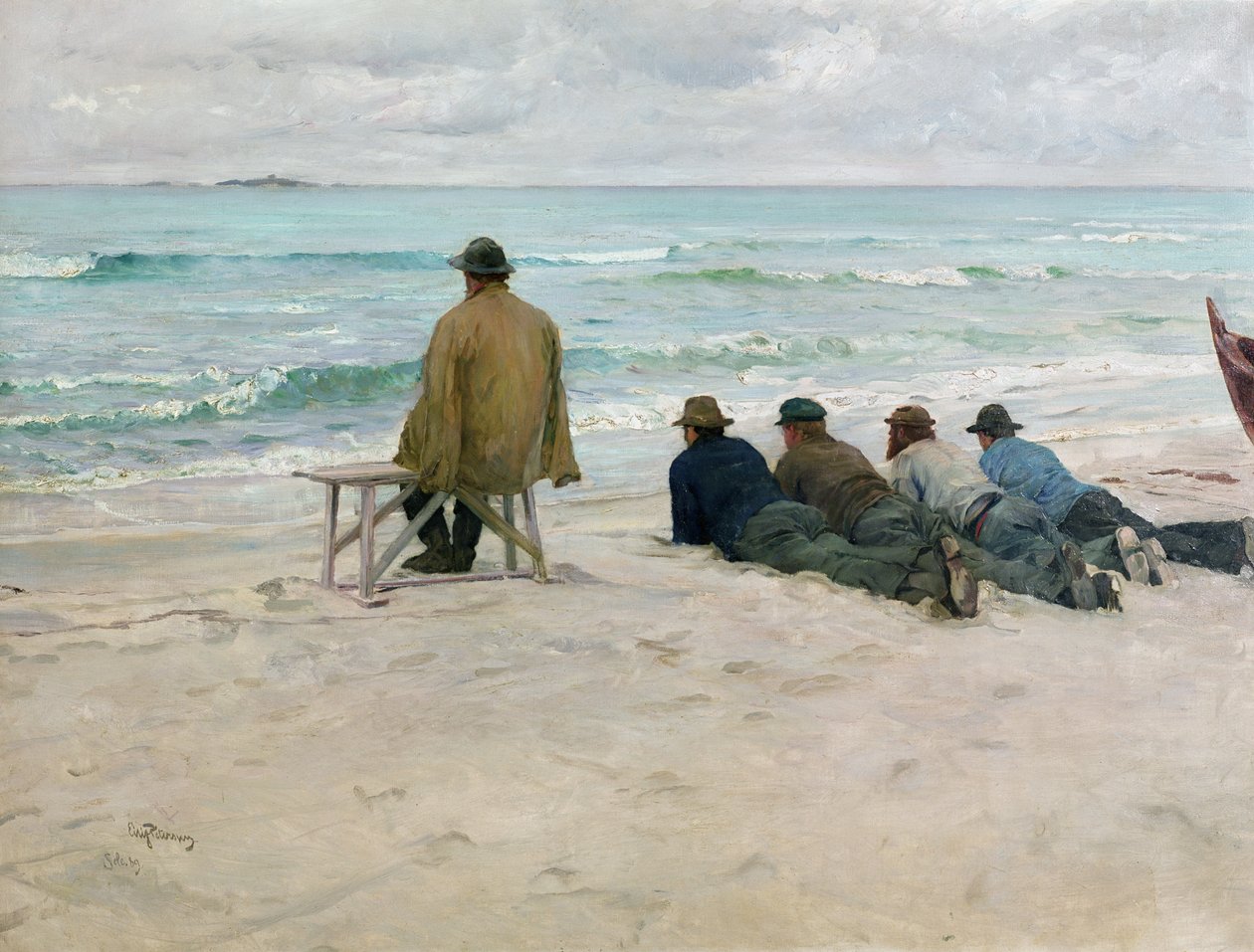 På vagt af Hjalmer Eilif Emanuel Peterssen