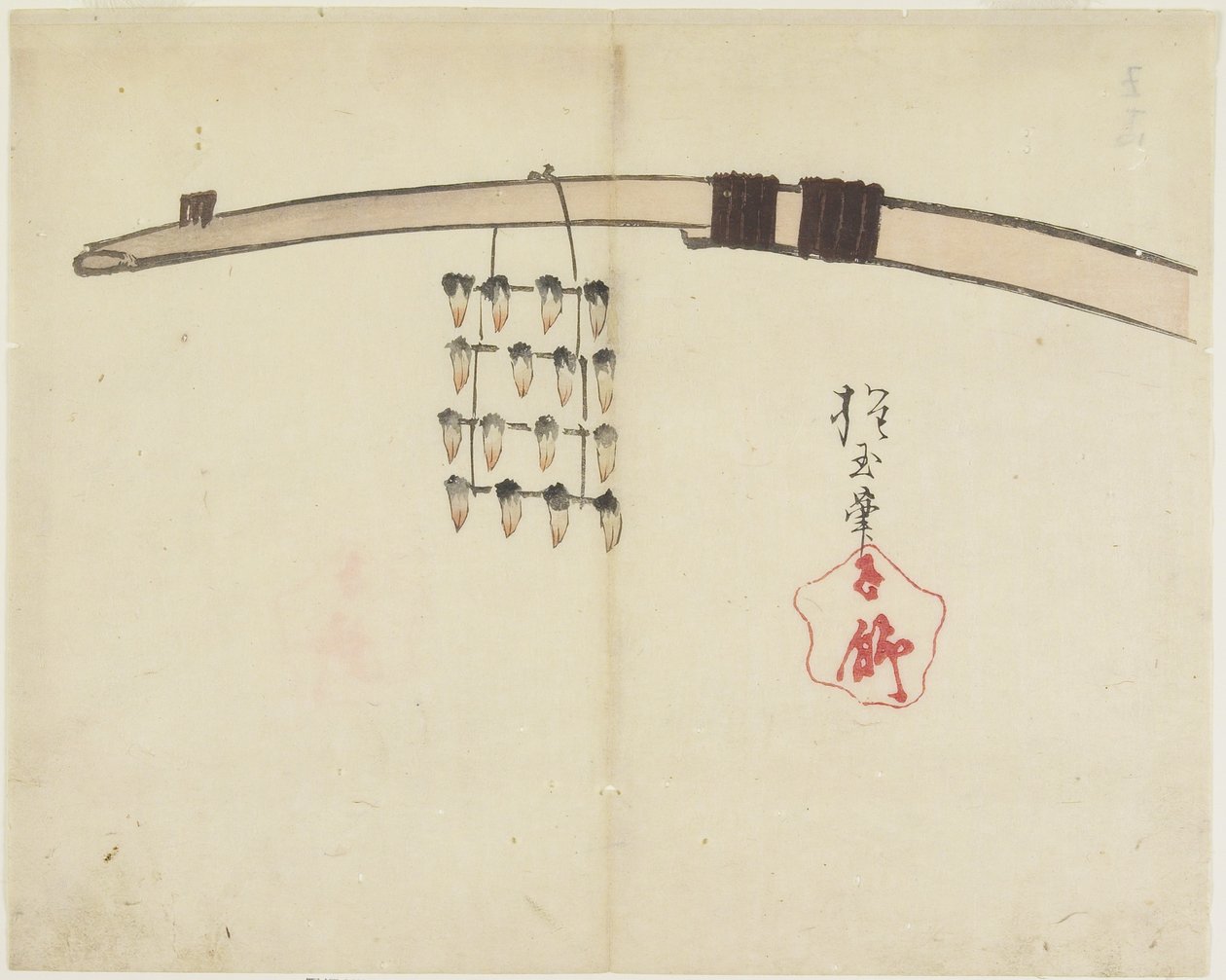 (Tørring af skaldyr), ca. 1830 af Hogyoku