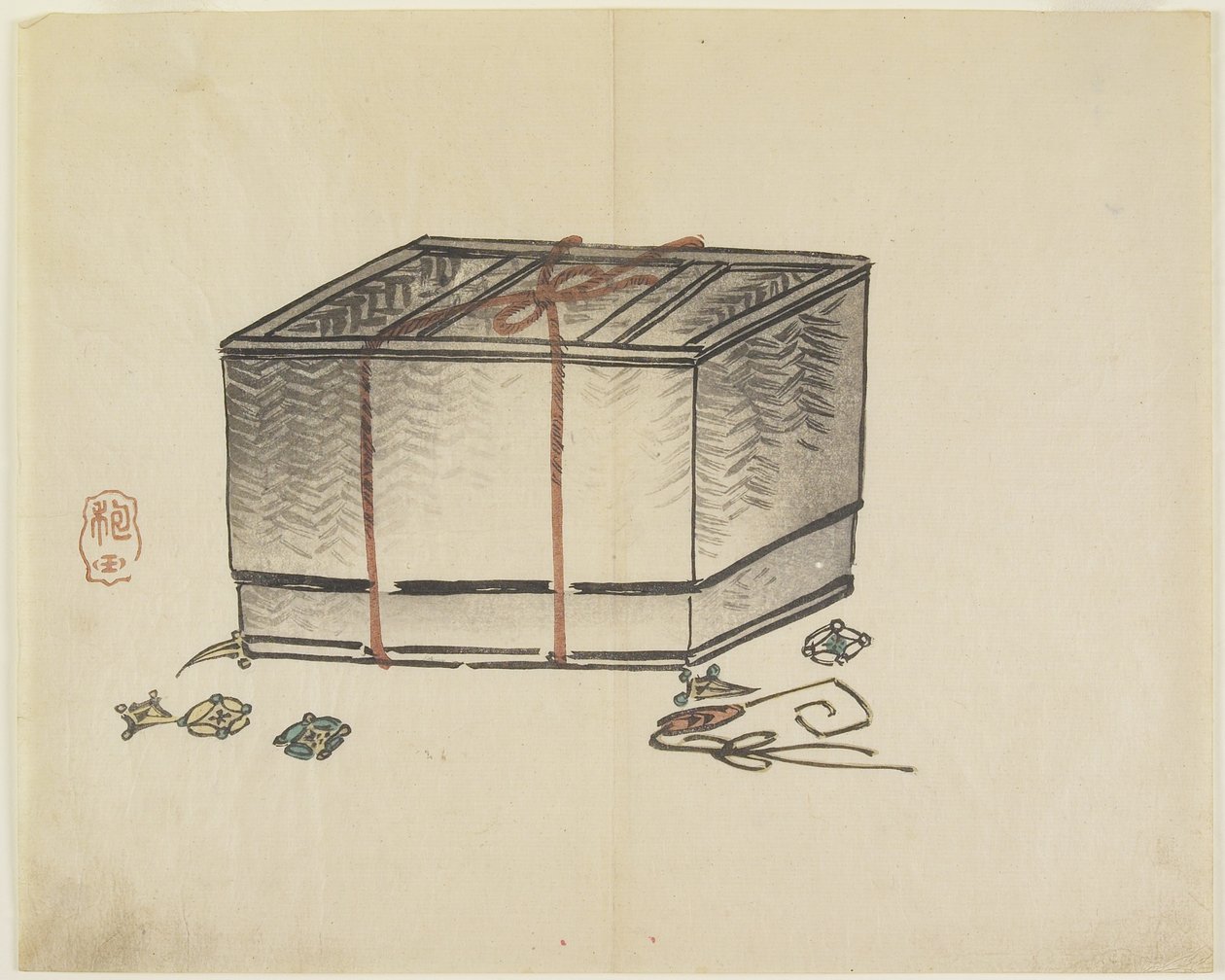 (Flet opbevaringsboks), ca. 1830 af Hogyoku