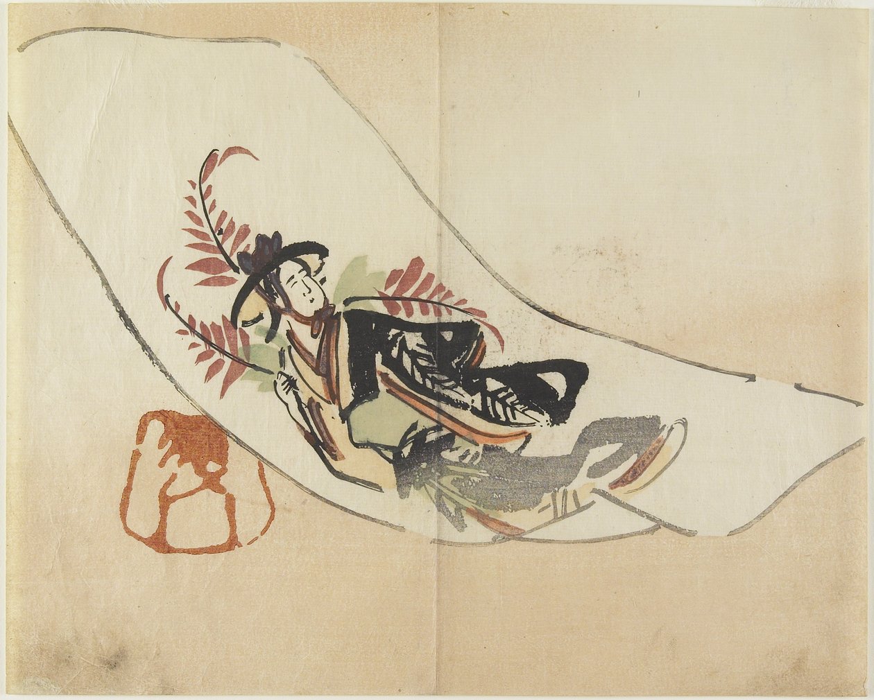Wisteria Maiden, ca. 1830 af Hogyoku