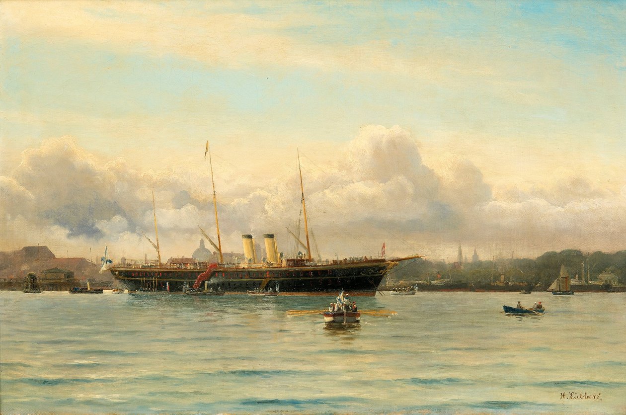 Imperial Yacht Polestar i Københavns Havn af Holger Peter Svane Lübbers