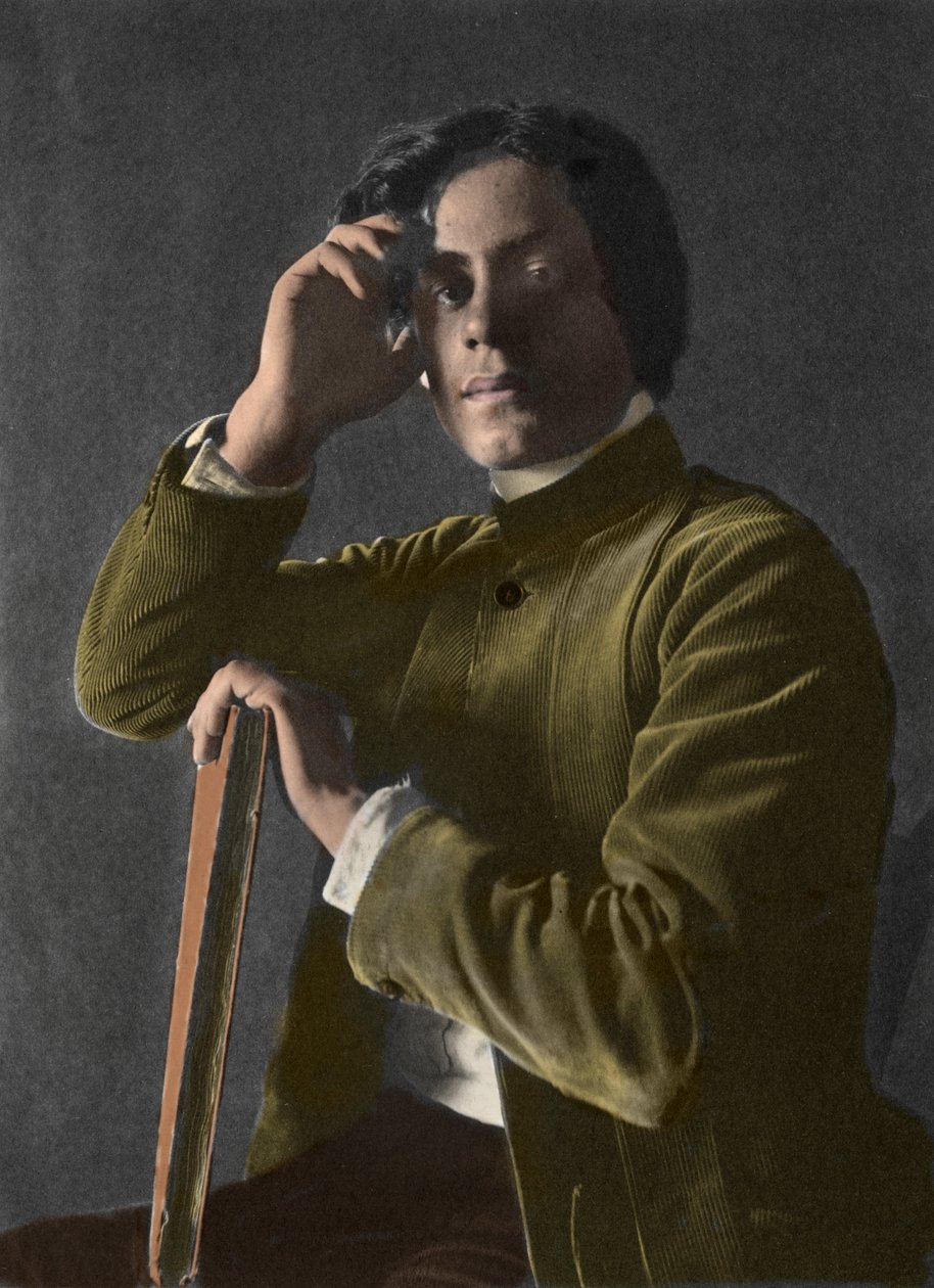 Portræt af Gibran Khalil Gibran - 1833-1931 - foto af F. Holland Day (1864-1933) - af Holland Fred Day