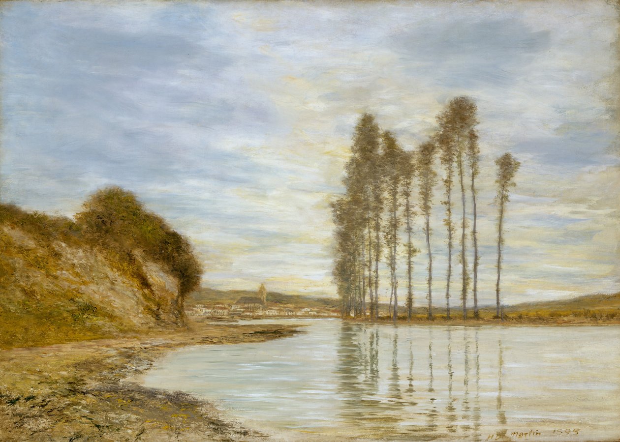 Udsigt over Seinen: Vindenes Harpe, 1893-95. af Homer Dodge Martin