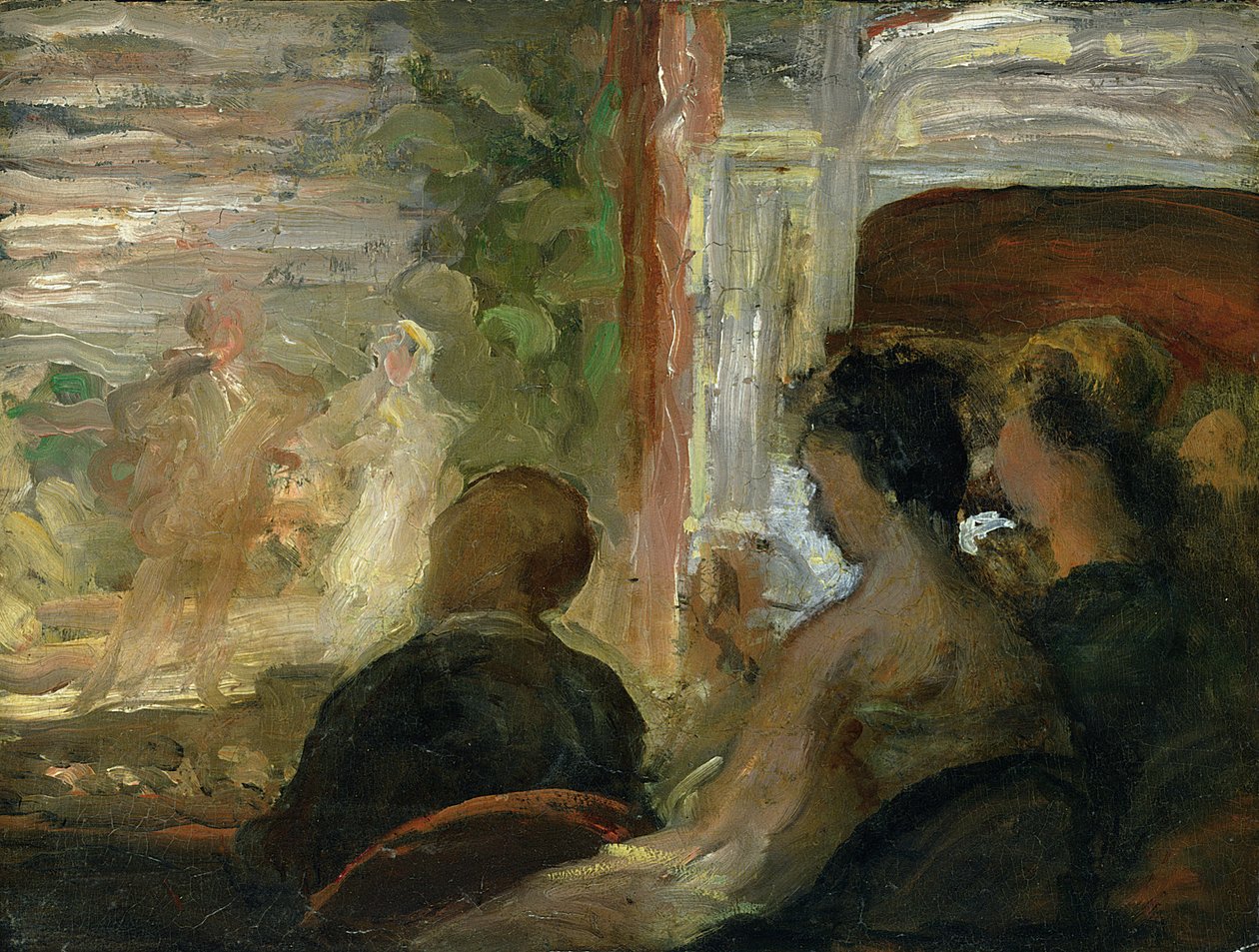 En loge i teatret, ca. 1865-70 af Honoré Daumier