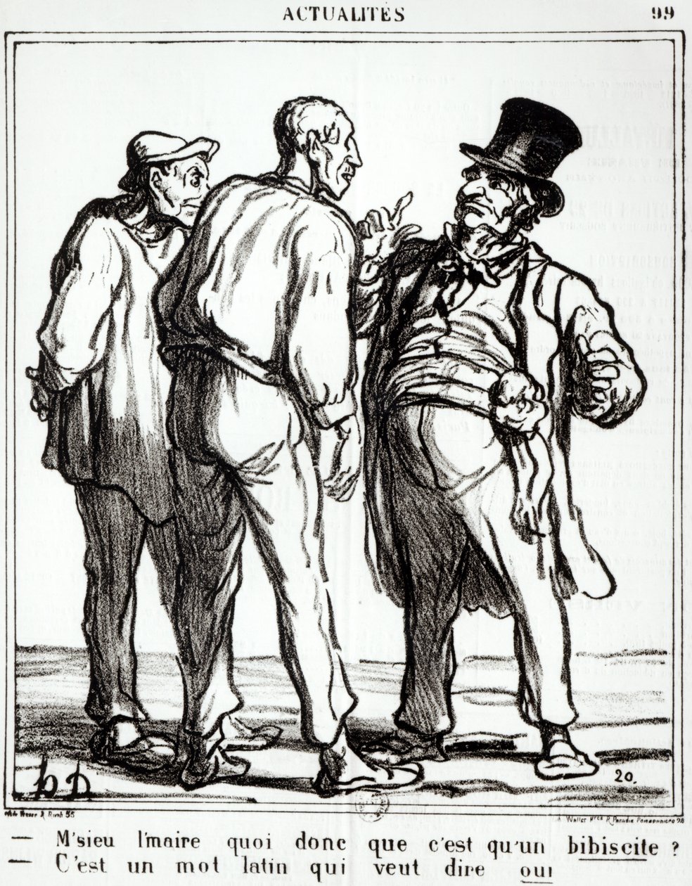 Tegnefilm om folkeafstemningen den 8. maj 1870, fra Journal 