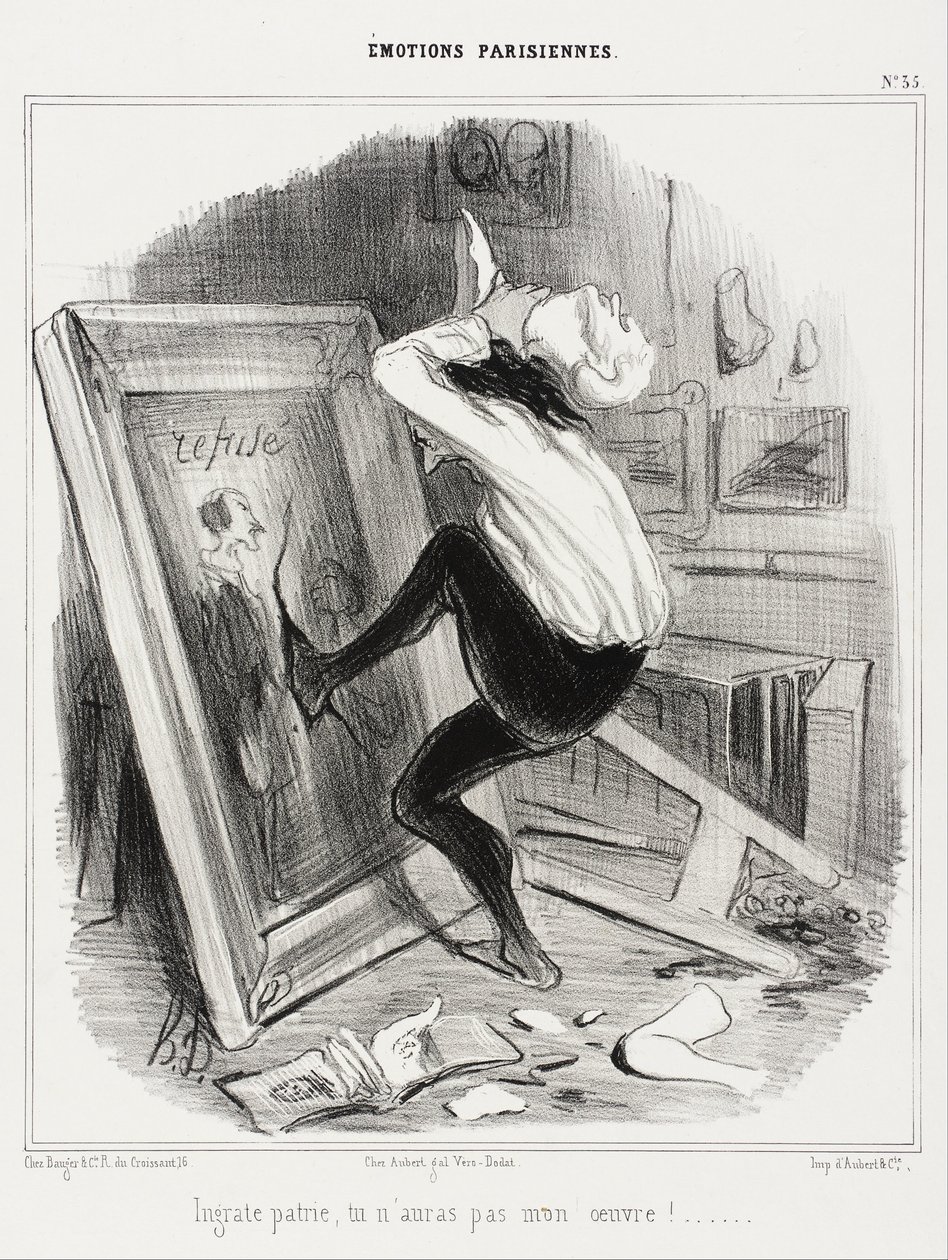 Utaknemmeligt fædreland, du vil ikke have mit arbejde! ... af Honoré Daumier