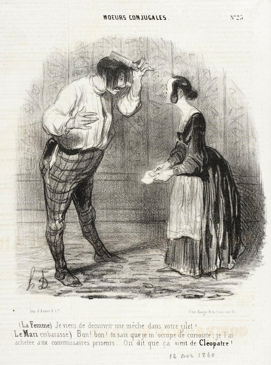 Jeg har lige opdaget en spade i din vest af Honoré Daumier