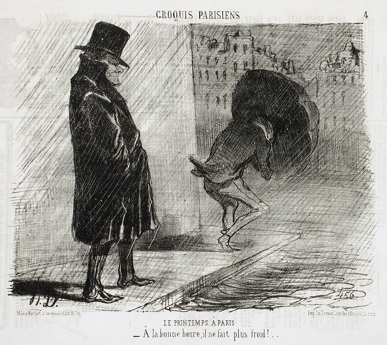 Le Printemps i Paris af Honoré Daumier
