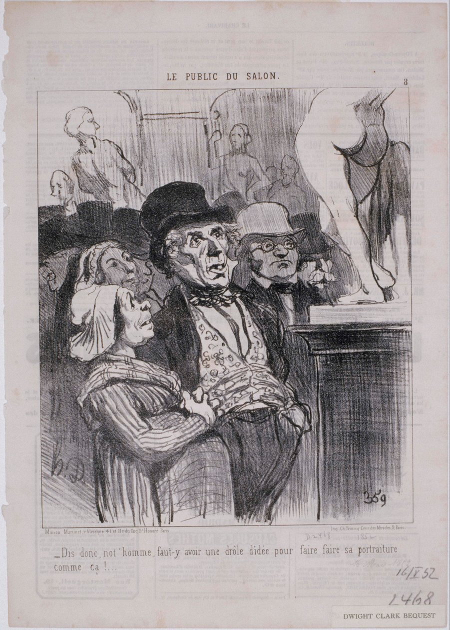 Showets publikum- Sig, vores mand, skal ... af Honoré Daumier