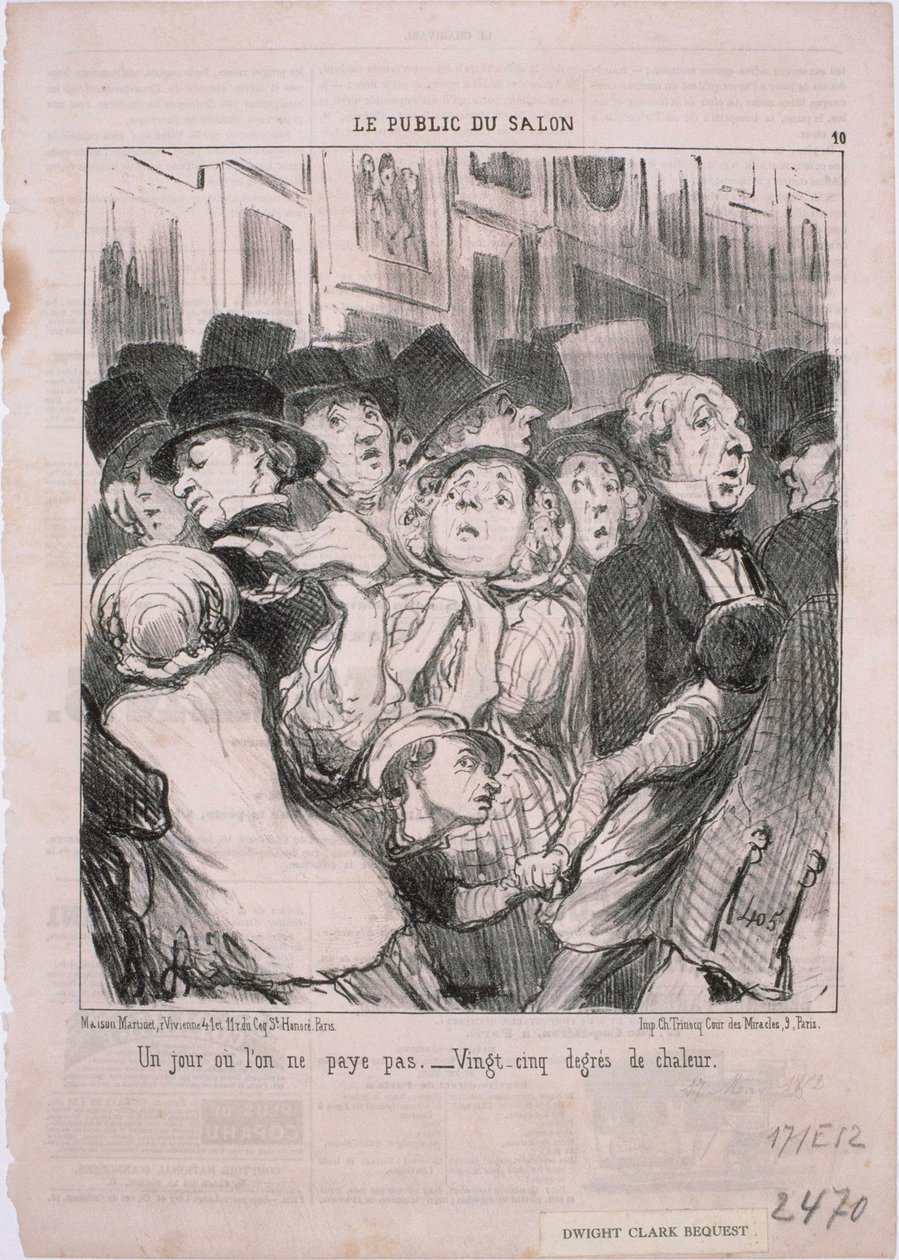 Showets publikum- En dag, hvor vi ikke betaler ... af Honoré Daumier