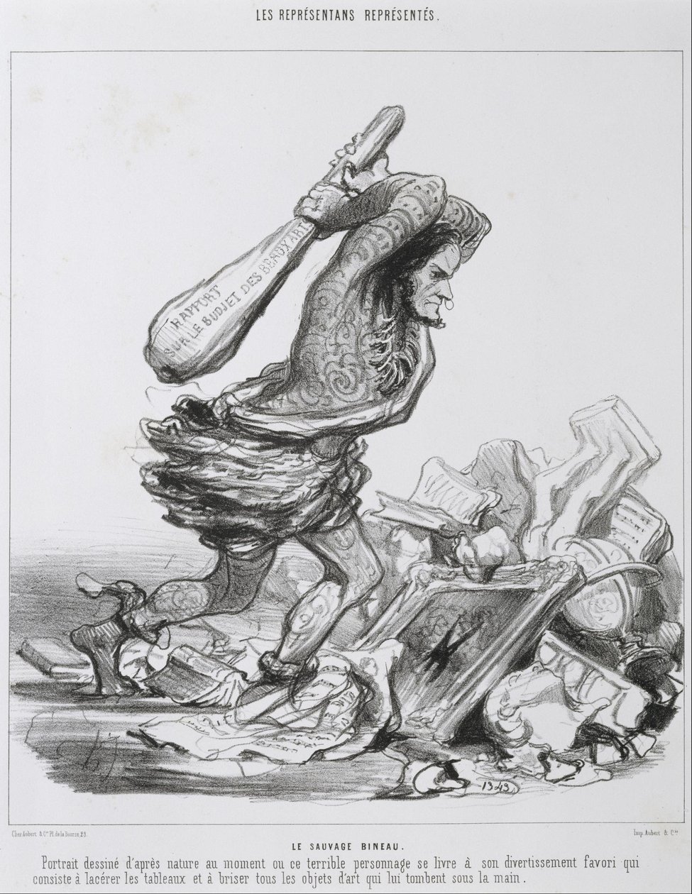 Sauvage Bineau. af Honoré Daumier