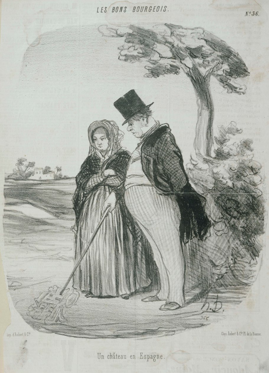 Les Bons Bourgeois- Et slot i Spanien af Honoré Daumier