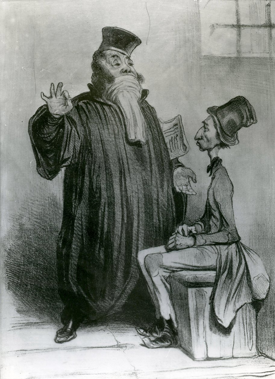 Robert-Macaire Advokat, 1836 (litografi) af Honoré Daumier