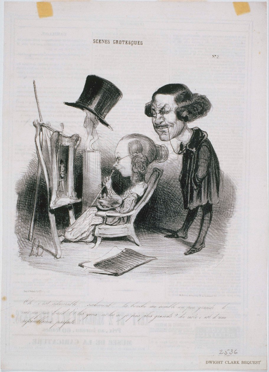 Groteske scener - Åh! Det er beundringsværdigt ... af Honoré Daumier