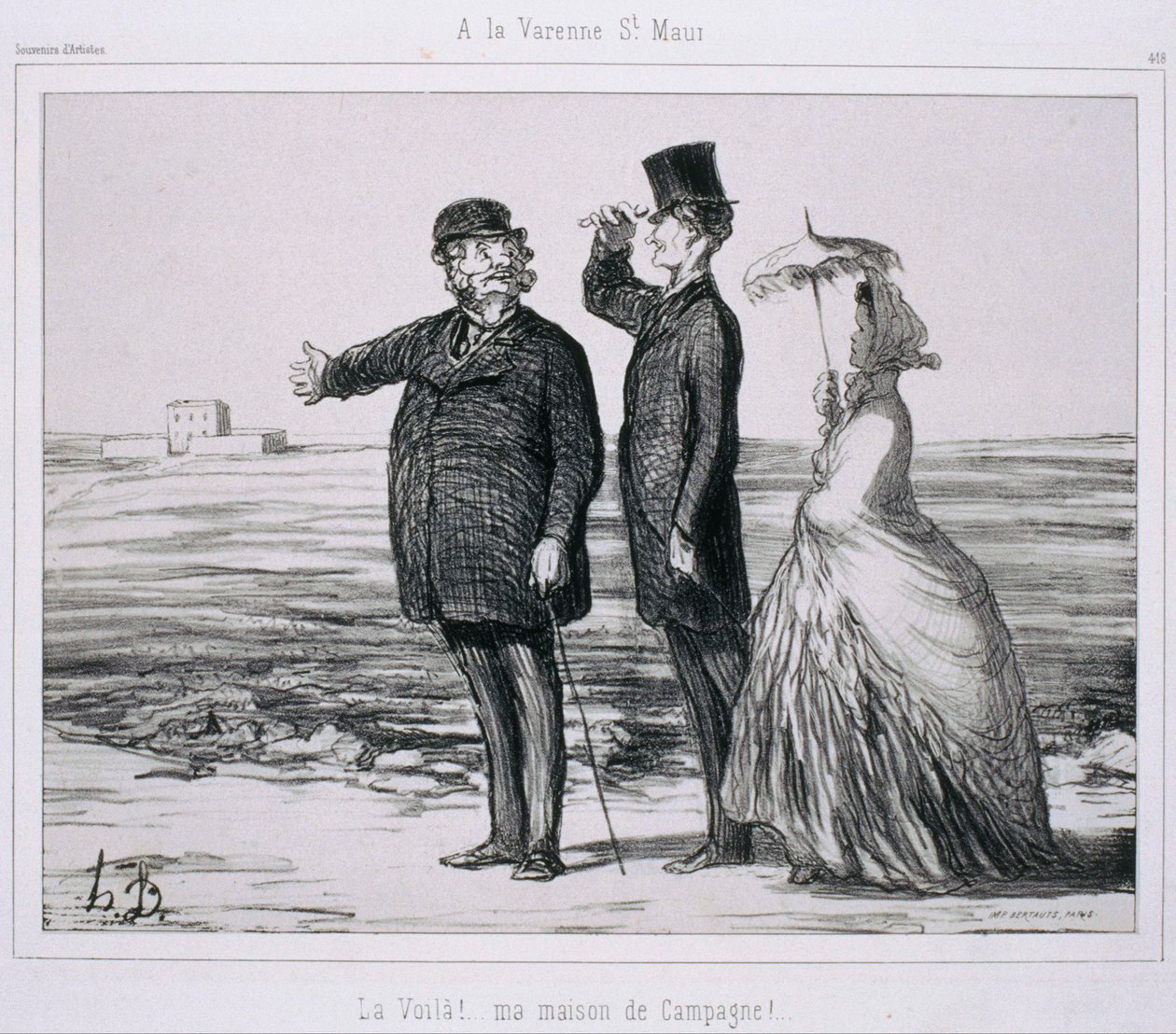 Souvenir dArtistes- I La Varenne-Saint-Maur af Honoré Daumier
