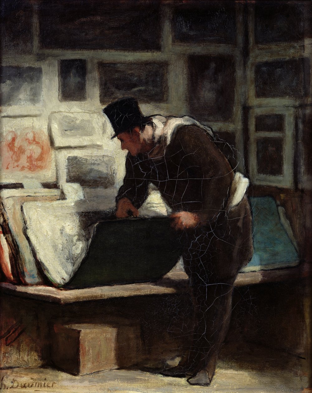 Samleren af stik, c.1860-62 af Honoré Daumier