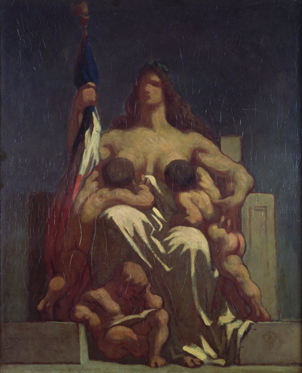 The Republic (skitse), 1848 af Honoré Daumier