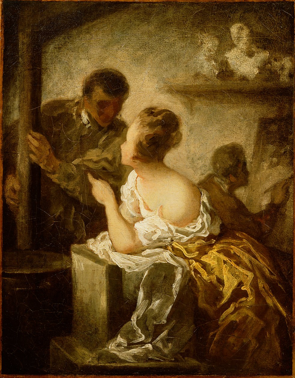 Studiet, ca. 1870 af Honoré Daumier