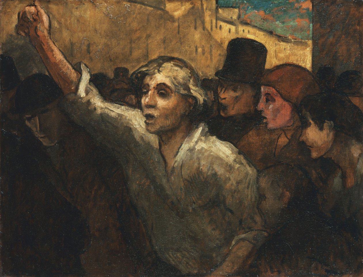 Opstanden (LEmeute) af Honoré Daumier