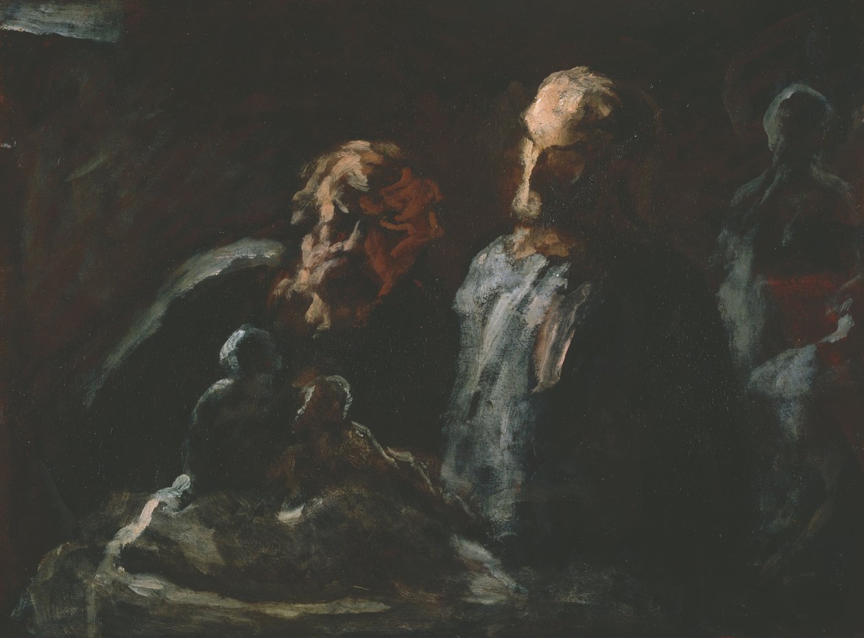 To billedhuggere af Honoré Daumier