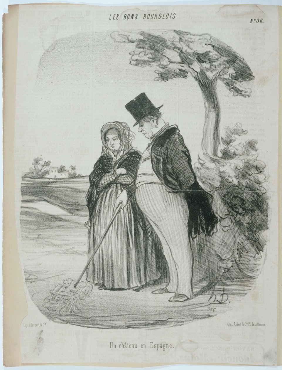 Et slot i Spanien af Honoré Daumier
