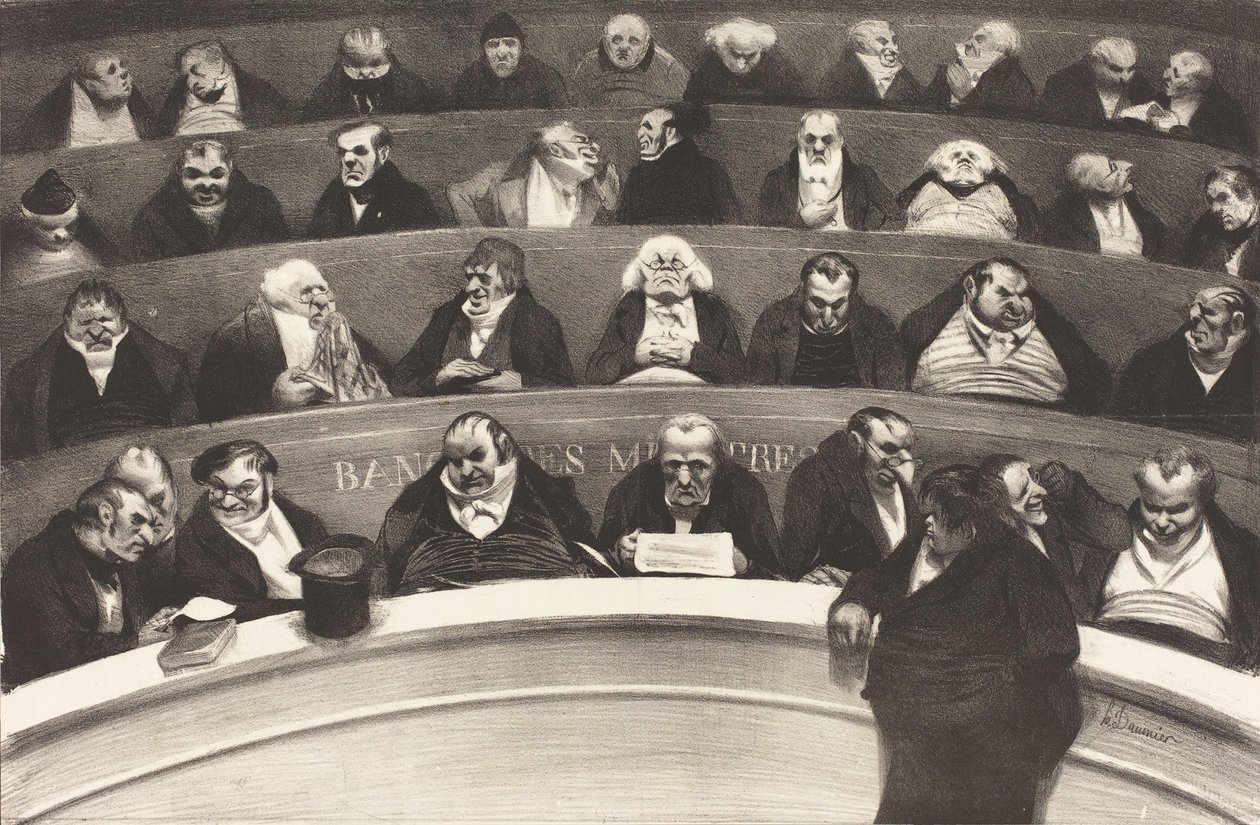Den lovgivende mave af Honoré Daumier Victorin