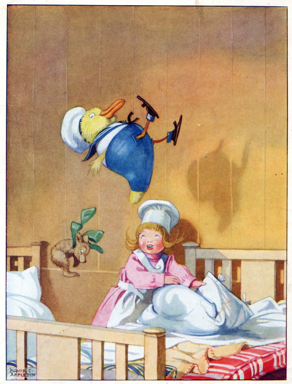 De hoppede rundt på fjedrene, illustration fra 