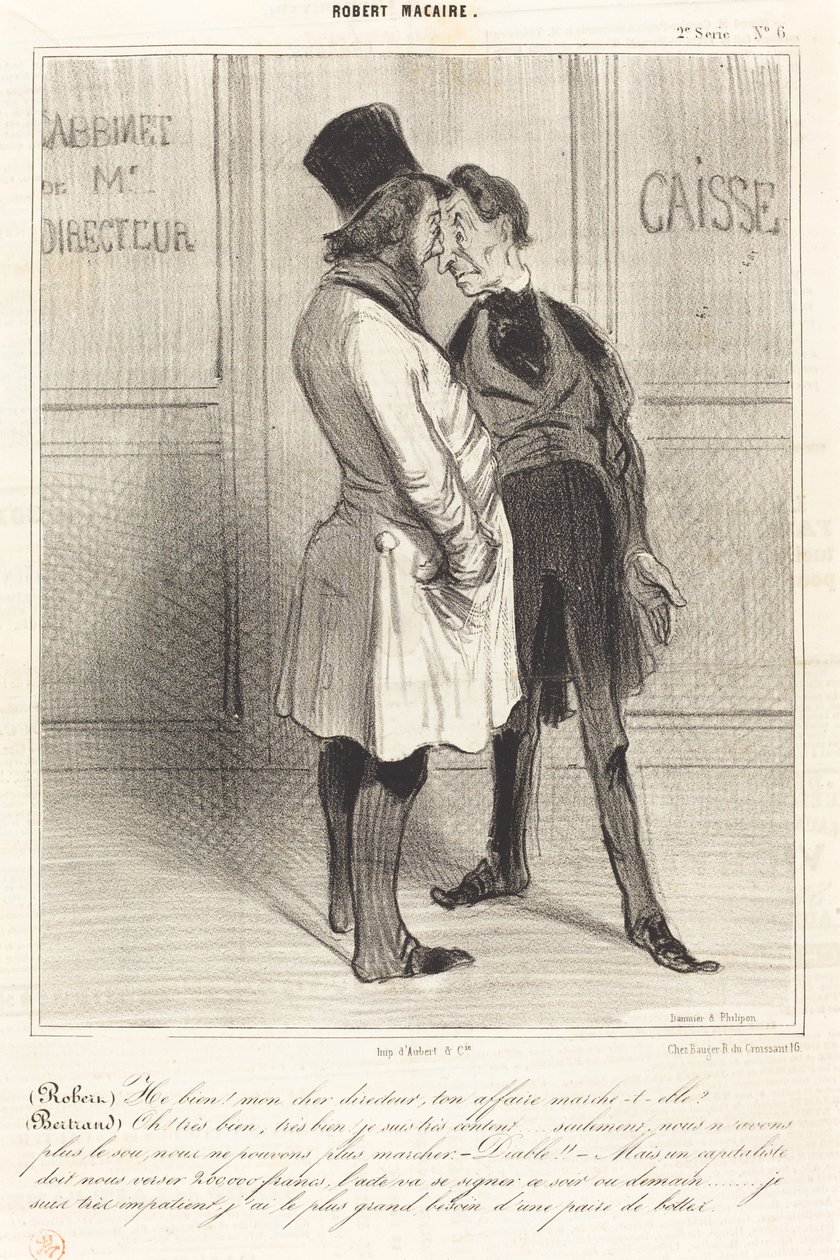 (Robert) Nå! min kære leder... af Honoré Daumier
