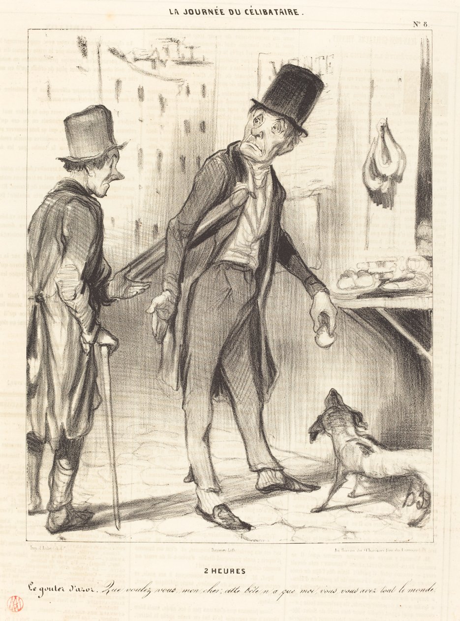 2 timer - Smagen af ​​Azor af Honoré Daumier
